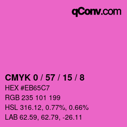 Color code: CMYK 0 / 57 / 15 / 8 | qconv.com