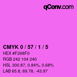 Color code: CMYK 0 / 57 / 1 / 5 | qconv.com