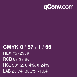 Color code: CMYK 0 / 57 / 1 / 66 | qconv.com