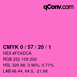 Color code: CMYK 0 / 57 / 20 / 1 | qconv.com