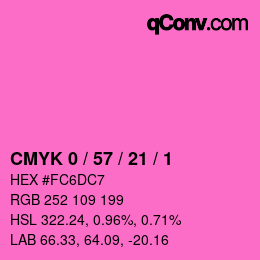 Color code: CMYK 0 / 57 / 21 / 1 | qconv.com