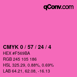 Color code: CMYK 0 / 57 / 24 / 4 | qconv.com