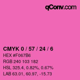 Color code: CMYK 0 / 57 / 24 / 6 | qconv.com