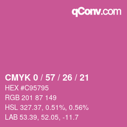 Color code: CMYK 0 / 57 / 26 / 21 | qconv.com