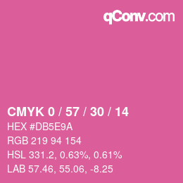 颜色代码: CMYK 0 / 57 / 30 / 14 | qconv.com