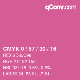 Color code: CMYK 0 / 57 / 30 / 16 | qconv.com