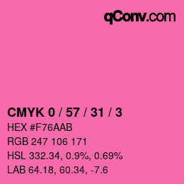 Color code: CMYK 0 / 57 / 31 / 3 | qconv.com