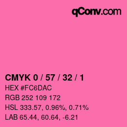 Color code: CMYK 0 / 57 / 32 / 1 | qconv.com
