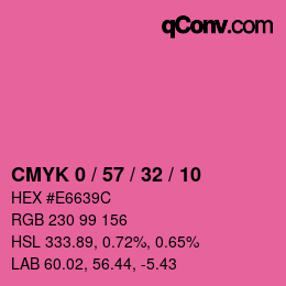 Color code: CMYK 0 / 57 / 32 / 10 | qconv.com