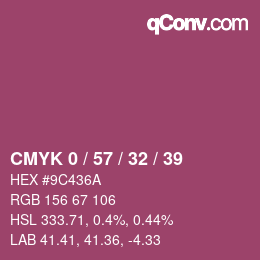 Color code: CMYK 0 / 57 / 32 / 39 | qconv.com