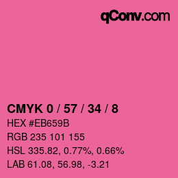 Color code: CMYK 0 / 57 / 34 / 8 | qconv.com