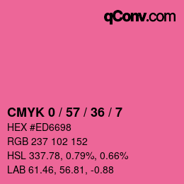 Color code: CMYK 0 / 57 / 36 / 7 | qconv.com