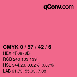Color code: CMYK 0 / 57 / 42 / 6 | qconv.com