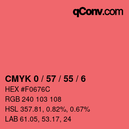 Color code: CMYK 0 / 57 / 55 / 6 | qconv.com