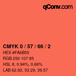 Color code: CMYK 0 / 57 / 66 / 2 | qconv.com