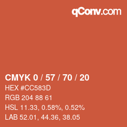 Color code: CMYK 0 / 57 / 70 / 20 | qconv.com