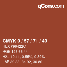 Color code: CMYK 0 / 57 / 71 / 40 | qconv.com
