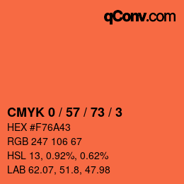 Color code: CMYK 0 / 57 / 73 / 3 | qconv.com