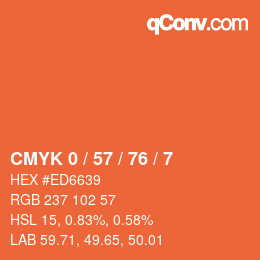 Color code: CMYK 0 / 57 / 76 / 7 | qconv.com