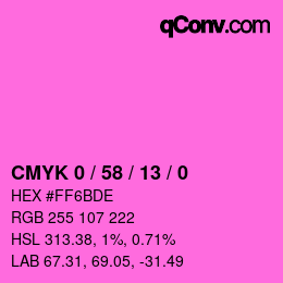 Color code: CMYK 0 / 58 / 13 / 0 | qconv.com
