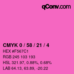 Color code: CMYK 0 / 58 / 21 / 4 | qconv.com