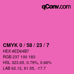 Color code: CMYK 0 / 58 / 23 / 7 | qconv.com