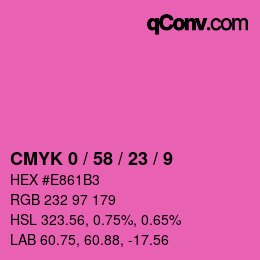Color code: CMYK 0 / 58 / 23 / 9 | qconv.com