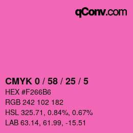 Color code: CMYK 0 / 58 / 25 / 5 | qconv.com