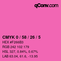 Color code: CMYK 0 / 58 / 26 / 5 | qconv.com