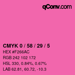 Color code: CMYK 0 / 58 / 29 / 5 | qconv.com