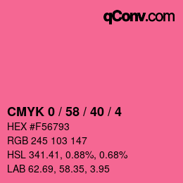 Color code: CMYK 0 / 58 / 40 / 4 | qconv.com