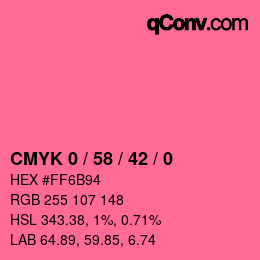 Color code: CMYK 0 / 58 / 42 / 0 | qconv.com