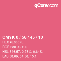 Color code: CMYK 0 / 58 / 45 / 10 | qconv.com