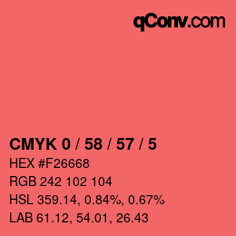 Color code: CMYK 0 / 58 / 57 / 5 | qconv.com