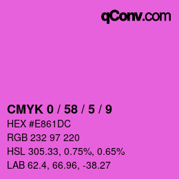 Color code: CMYK 0 / 58 / 5 / 9 | qconv.com