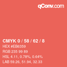 Color code: CMYK 0 / 58 / 62 / 8 | qconv.com