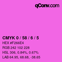 Color code: CMYK 0 / 58 / 6 / 5 | qconv.com