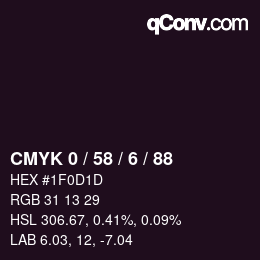 Código de color: CMYK 0 / 58 / 6 / 88 | qconv.com