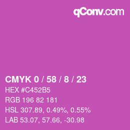 Color code: CMYK 0 / 58 / 8 / 23 | qconv.com