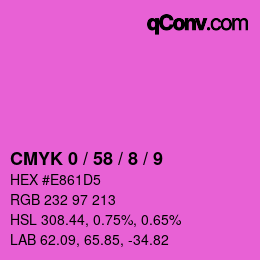 Color code: CMYK 0 / 58 / 8 / 9 | qconv.com