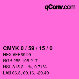Color code: CMYK 0 / 59 / 15 / 0 | qconv.com