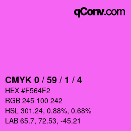 Color code: CMYK 0 / 59 / 1 / 4 | qconv.com