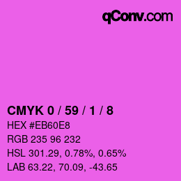 Color code: CMYK 0 / 59 / 1 / 8 | qconv.com