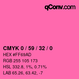 Color code: CMYK 0 / 59 / 32 / 0 | qconv.com