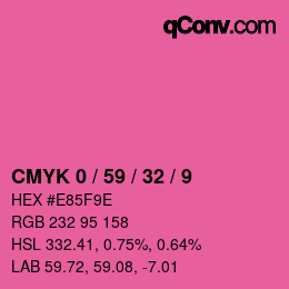 Color code: CMYK 0 / 59 / 32 / 9 | qconv.com