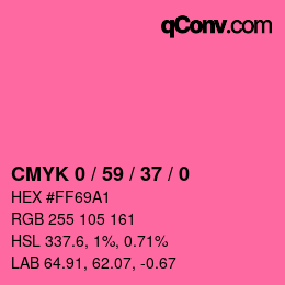 Color code: CMYK 0 / 59 / 37 / 0 | qconv.com