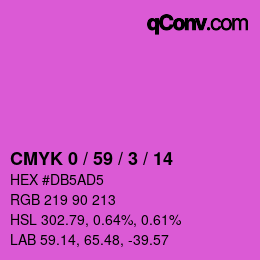 Color code: CMYK 0 / 59 / 3 / 14 | qconv.com