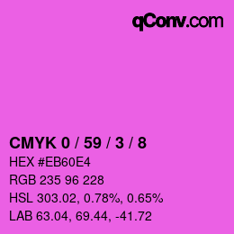 Color code: CMYK 0 / 59 / 3 / 8 | qconv.com