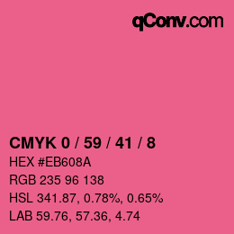Color code: CMYK 0 / 59 / 41 / 8 | qconv.com