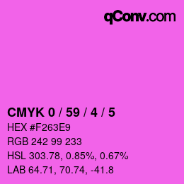 Color code: CMYK 0 / 59 / 4 / 5 | qconv.com